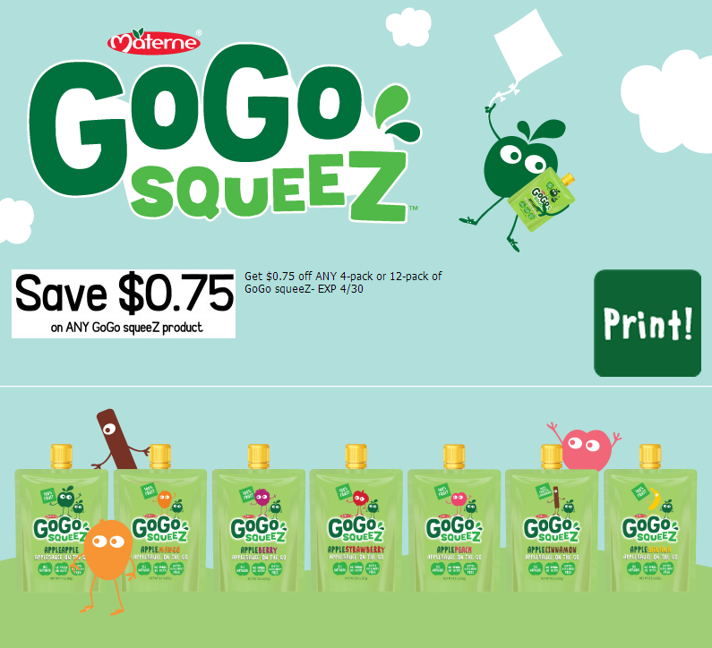 GoGo Squeeze Coupon