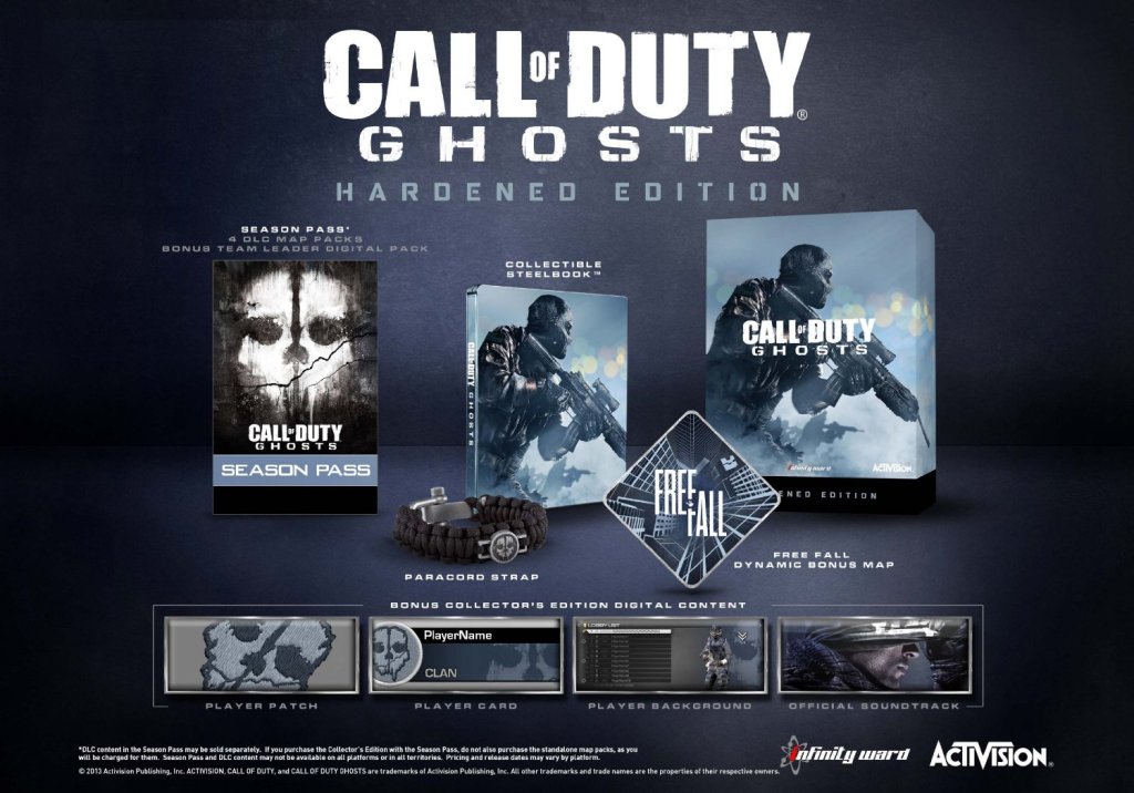 Call of duty ghosts hardened edition что входит