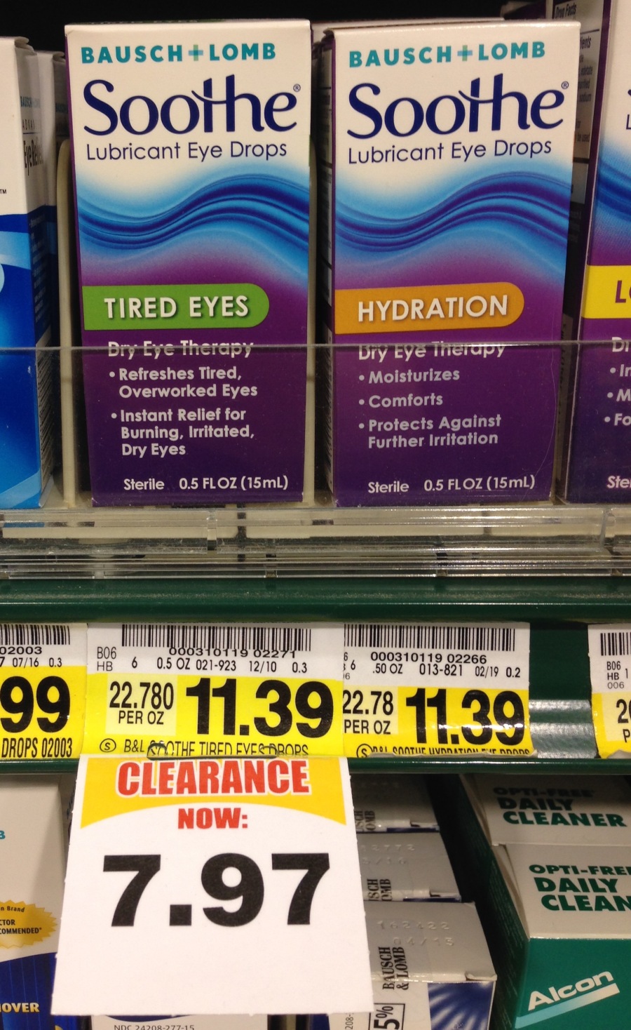 Bausch + Lomb Soothe Eye Drops only 4.97 at Harris Teeter The Coupon
