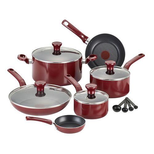 T- Fal Excite 14 Piece Nonstick Aluminum Cookware Set 