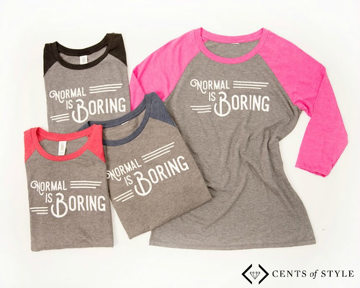 Normal is Boring Raglan Graphic T-Shirt