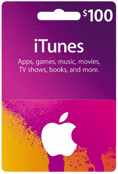 $100 iTunes Gift Card